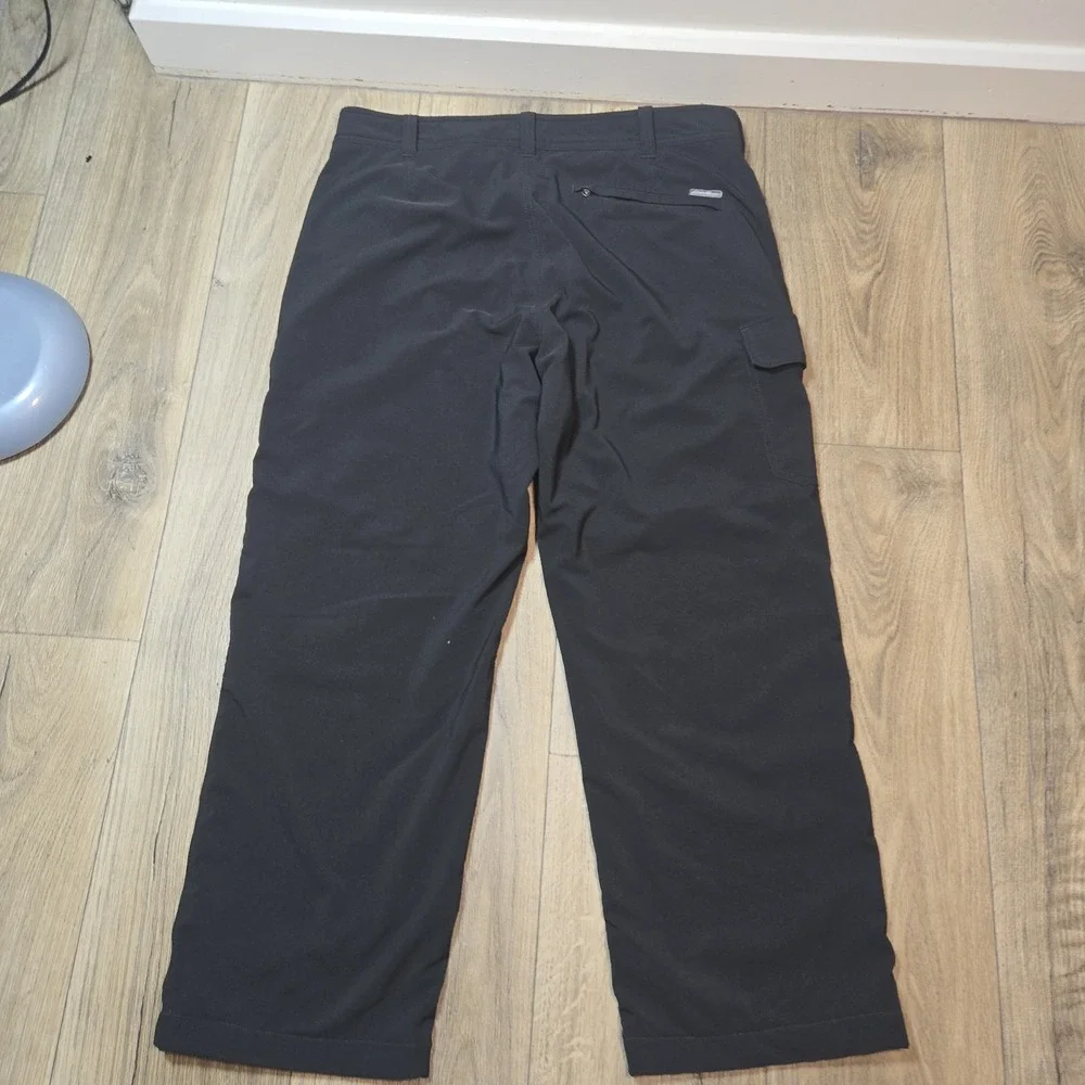 Eddie Bauer Travex Fleece Lined Thermal Travel Hiking Pants Mens 36x30 Black